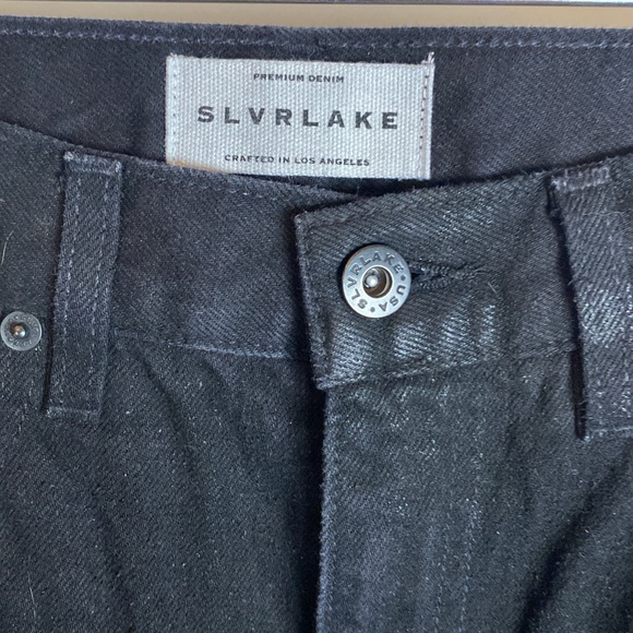 SLVRLAKE Devon Relaxed Straight Jeans Size 26 black - Picture 4 of 13